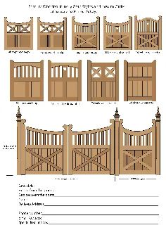 طراحی دروازه های چوبی ، دروازه های پیکتی و دروازه الوار