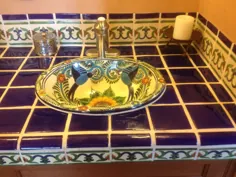 ایده هایی برای استفاده از کاشی مکزیکی در آشپزخانه یا میز حمام