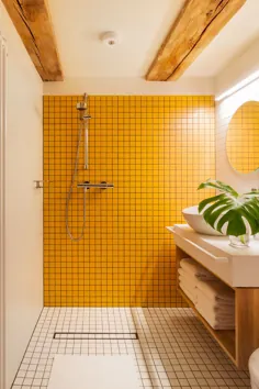 حمام های اختصاصی Monka Apartments در مکعب های رنگی استیل