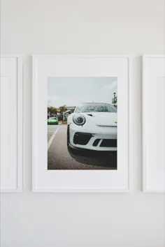 Porsche Exotic Car Photo چاپ های قابل بارگیری برای ایده های اداری خودرو و دکوراسیون دفتر خانه