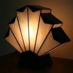 لامپ شیشه ای تیفانی آرت دکو "Flabellum 1929"
