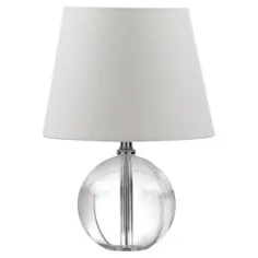 Safavieh Mable 14 in. H Crystal Globe Table Lamp، Shad / White Shade - Walmart.com