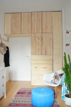 DIY |  کمد لباس Ikea Hack ساخته شده از چوب سبک