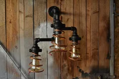 لوله های روشنایی صنعتی چراغ دیواری دیوار عتیقه ادیسون |  اتسی