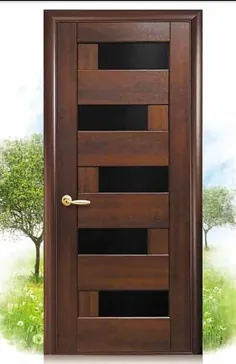 طراحی درب اصلی چوبی