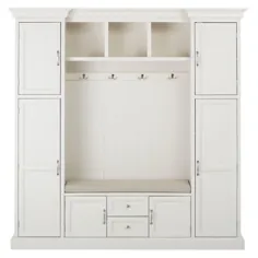 مجموعه تزئینات خانگی Royce Polar White 49 in. Hall Tree-SK19075R1-PW - انبار خانه