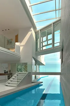 استخر سرپوشیده-فضای-فضای-جدید-معماران-sentosa-cove-ocean-drive-bungalow - شیر طراحی