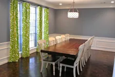 اتاق ناهار خوری ظریف رنگ رنگ با خاکستری