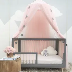 تخت خواب سایبان چادر پشه خالص کودک گنبد مش گاز کودکان تختخواب تزئینی تخت نوزاد تخت نوزاد برای تخت نوزاد و سایر تختخواب ها ، صورتی - Walmart.com