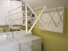 قفسه خشک کن لباسشویی خود را بسازید - یک پروژه آسان DIY