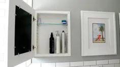 حمام خود را با یک کابینت پزشکی DIY درست کنید