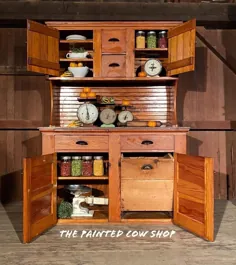 کابینت آشپزخانه کشور عتیقه به سبک Hoosier |  اتسی