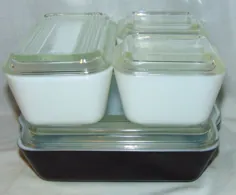 ظروف یخچال و فریزر PYREX - 1 1/2 فنجان (501) PINK & OPAL (سفید) |  eBay