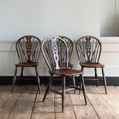 مجموعه ای از چهار صندلی چرخدار Windsor قرن نوزدهم - صندلی ها و میزها - LASSCO Brunswick House