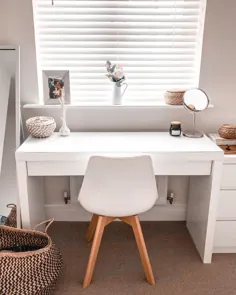 میز پانسمان IKEA Malm Vanity Minimal Scandinavian |  چگونه می توان یک خانه تمیز نگه داشت