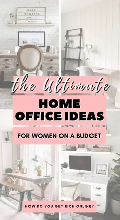 16 ایده دفتر کار داخلی برای زنان و فضاهای کوچک (فضای کاری تزئین با بودجه)