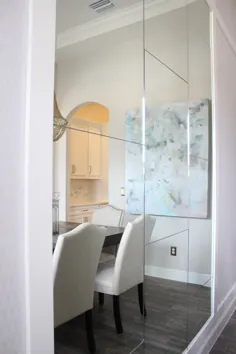 دیوار آینه اتاق ناهار خوری - فر و مته