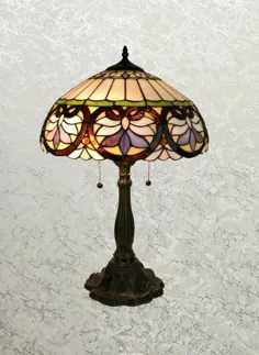 لامپ سبک شیک تیفانی با طرح گل در چند رنگ لامپ سایه 16 "