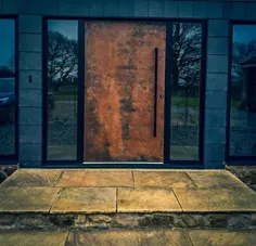 درب های ورودی جلو فلزی مایع |  درهای سفارشی |  شیشه شتر