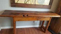 کنسول چوبی یا میز مبل انبار |  اتسی