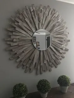 آینه Sunburst DIY- هنر دیواری ارزان و خلاقانه با تابلوهای چوبی