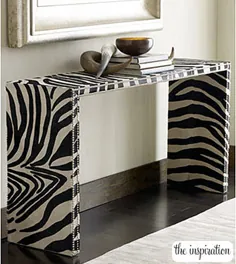 میز کنسول DIY Zebra