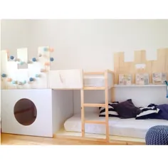 mommodesign - طراحی خود را در اینستاگرام بازی کنید: "Ikea hack: Kura Castle bed non ancora finito ma quasi .... #ikea #ikeahack #ikeahacks #IKEADIY #kidsbed #kurabed #ikeakura #diy # kids..."