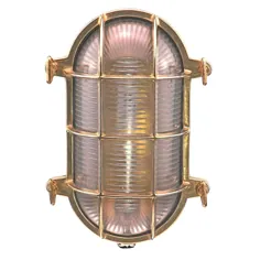 چراغ دیواری دریایی چراغ بیرونی بیضی شکل بیضی Tilbury Brass