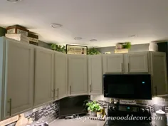 تزئین بالای کابینت آشپزخانه - فراتر از چوب ، نکات و ترفندهای DIY
