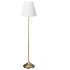 lampRSTID چراغ طبقه با لامپ LED ، برنجی ، سفید - IKEA