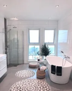 ایده های ذخیره سازی اسکاندیناوی اتاق حمام جدید