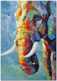 فیل رنگارنگ در نقاشی مدرن