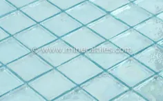 کاشی موزاییک شیشه ای رنگین کمانی Aqua 2x2