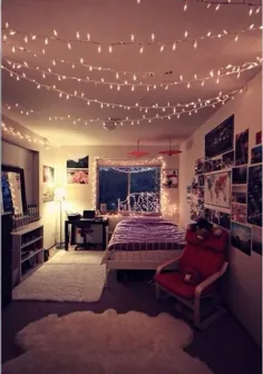 15 راه برای تزئین اتاق خواب خود اگر در وسواس نورهای پری هستید - Society19