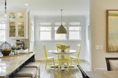 صندلی غذاخوری زرد Windsor با آویز Currey و Co Fenchurch - کلبه - آشپزخانه
