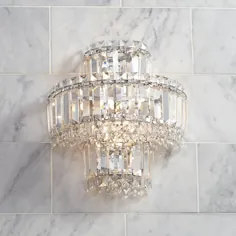 Magnificence 12 1/2 "High Chrome and Crystal Wall Sconce - # 9T826 | لامپ های پلاس