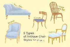 انواع مختلف صندلی های عتیقه و نحوه شناسایی آنها