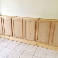 نحوه ساخت در کابینت دیواری با استفاده از کابینت های آشپزخانه Stock DIY