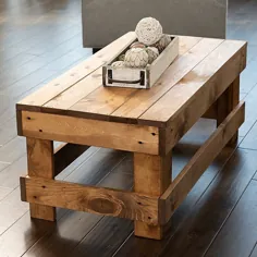 میز قهوه چوب کاج برجسته در گردو