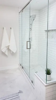 حمام اختصاصی سفید و خاکستری |  طراحی ماریان الیزابت