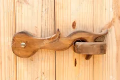 قفل درب چوبی