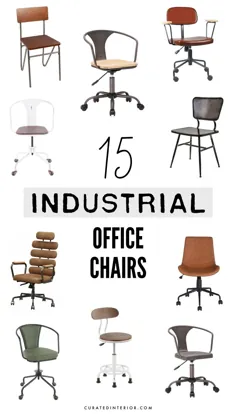 15 صندلی اداری صنعتی و صندلی های وظیفه برای خانه