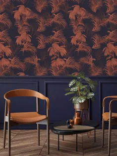 Ted's Enchanted Collection Horizon Wallpaper Navy، Ted Baker 12496