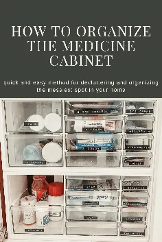 چگونه می توان کابینت پزشکی خود را سازماندهی کرد - وبلاگ Linsey Rhyne