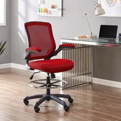 صندلی اداری / رایانه ای قابل تنظیم مش معاصر Modway Veer Red