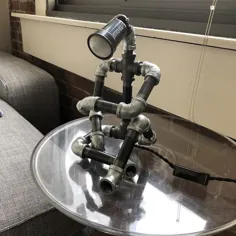 لامپ Robot Lamp چراغ صنعتی مدرن لامپ لوله سیاه Steampunk |  اتسی