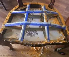 صندلی تختی - ساخت صندلی ساخته شده از روکش مبلمان DIY - و شجاع بودن