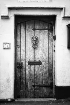Lion Door Knocker درب چوبی قدیمی |  اتسی