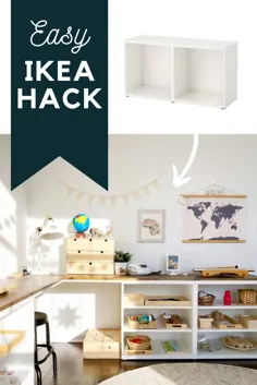 میز گوشه ای DIY |  هک BESTA IKEA
