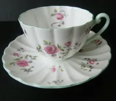 Vintage Shelley Ludlow Shape Lowestoft Rose Fine Bone China England Briar Teacup |  eBay